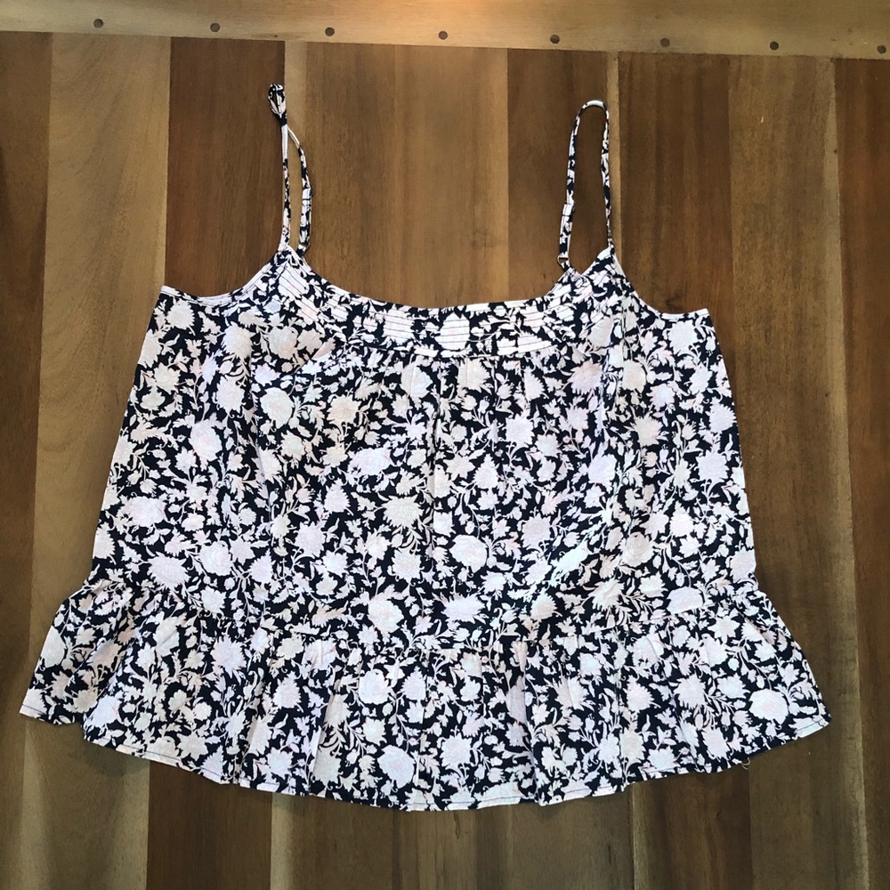 J Crew Crinkle Cotton Tank - Picture 2 of 5